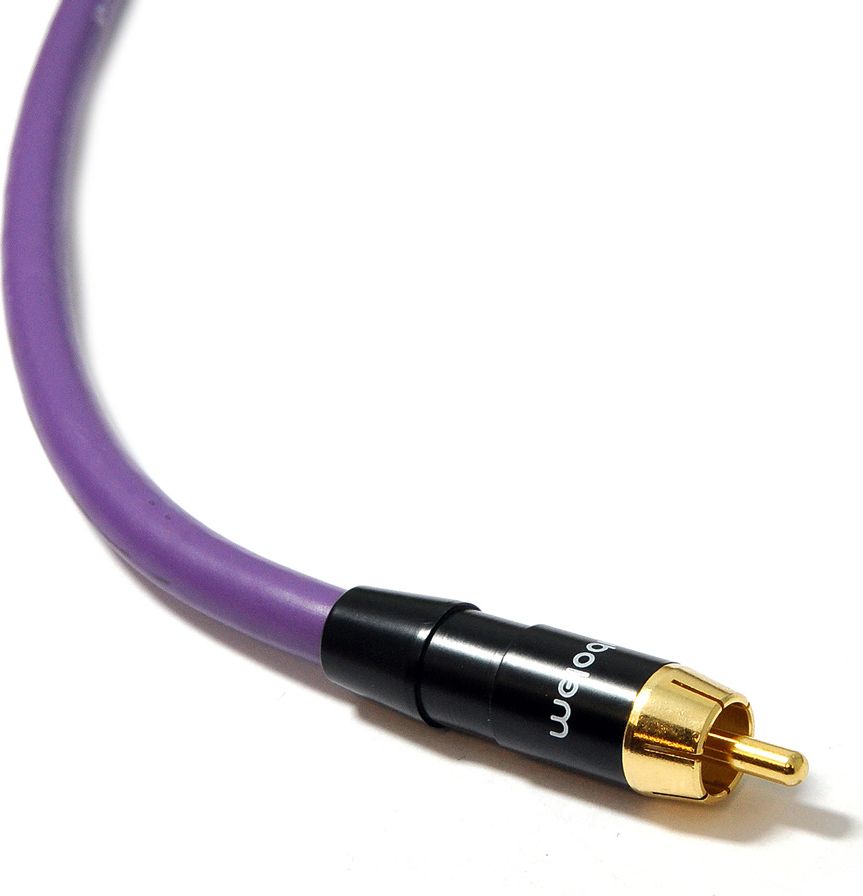 Kabel Melodika RCA (Cinch) - RCA (Cinch) 1m fioletowy