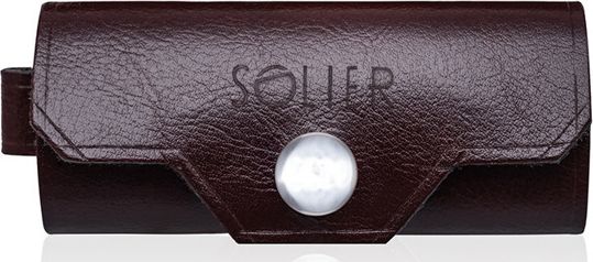 Solier Skórzane etui na klucze SOLIER SA11 BORDO one size