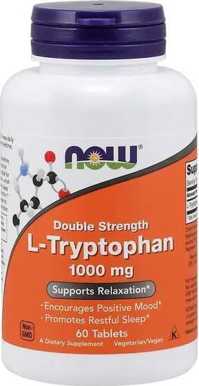 NOW Foods NOW Foods - L-Tryptophan, 1000mg, 60 tabletek