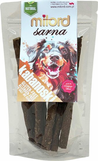 Przysmak dla psa Milord Kabanosy z sarny 80 g