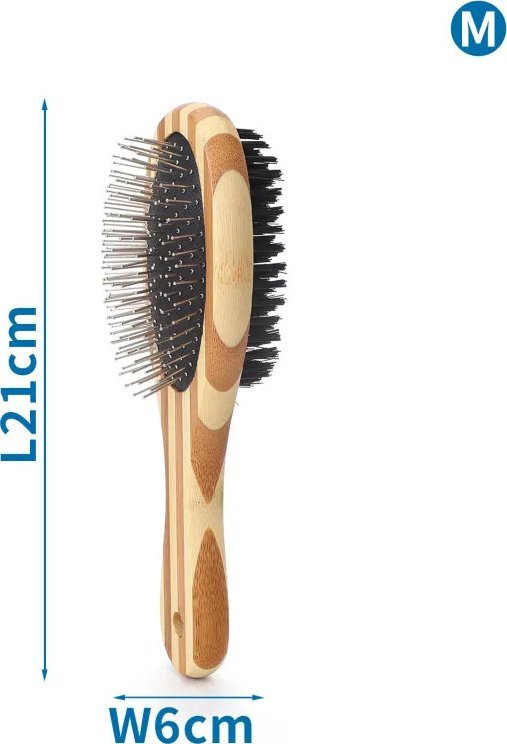 Nobleza Dwustronny grzebień dla zwierząt z nadrukiem zebry Dwustronny grzebień dla zwierząt z nadrukiem zebry