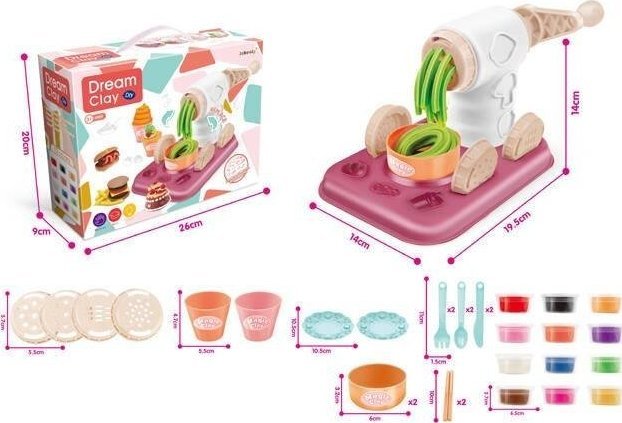 Icom Zestaw do produkcji makaronu z plastoliny