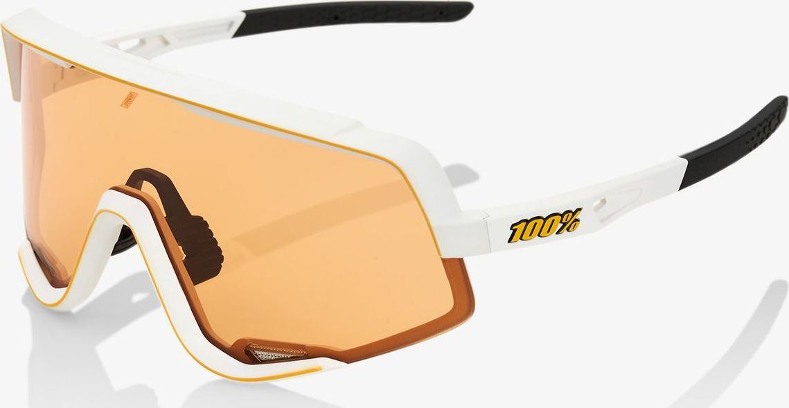 100% Okulary Glendale Soft Tact Off White Persimmon Lens