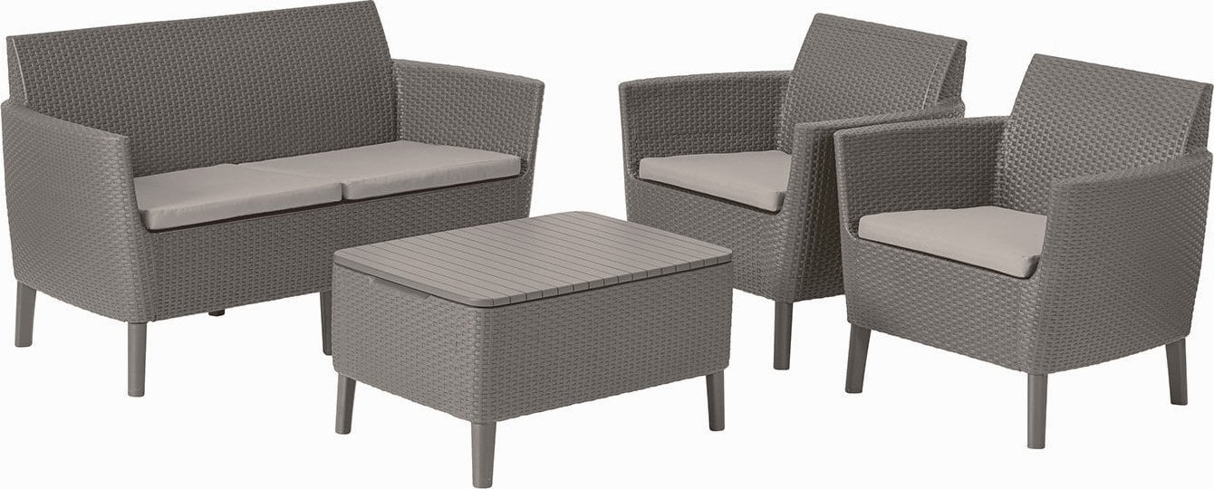 Keter Zestaw mebli ogrodowych Salemo 2 cappucino