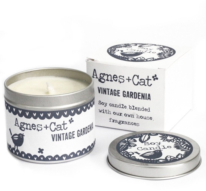 Świeca w puszce - Vintage Gardenia