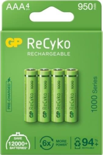GP Akumulator ReCyko AAA / R03 950mAh 4 szt.