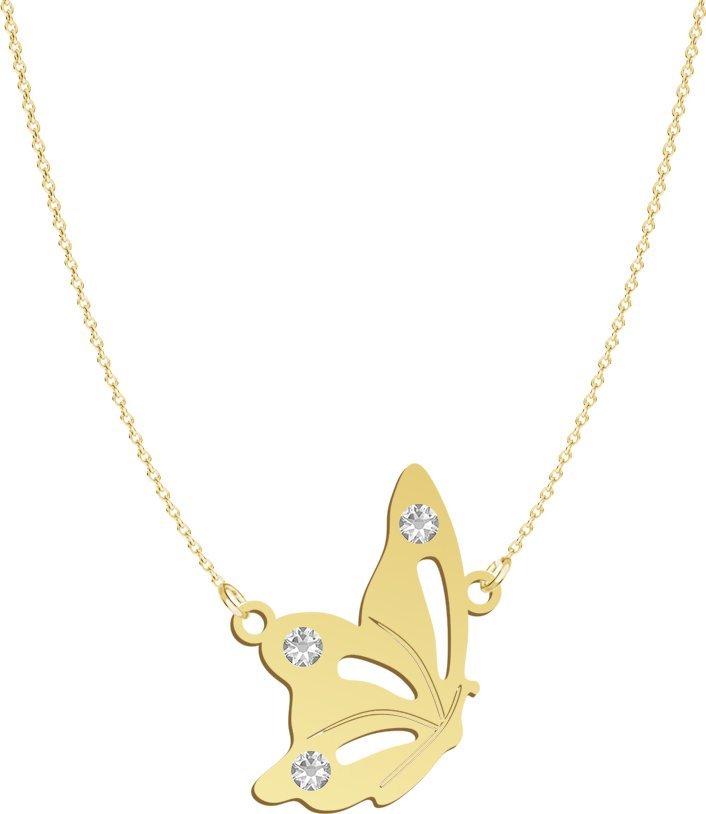 Radziszewska Jewellery Naszyjnik Motyl srebro pozłacane