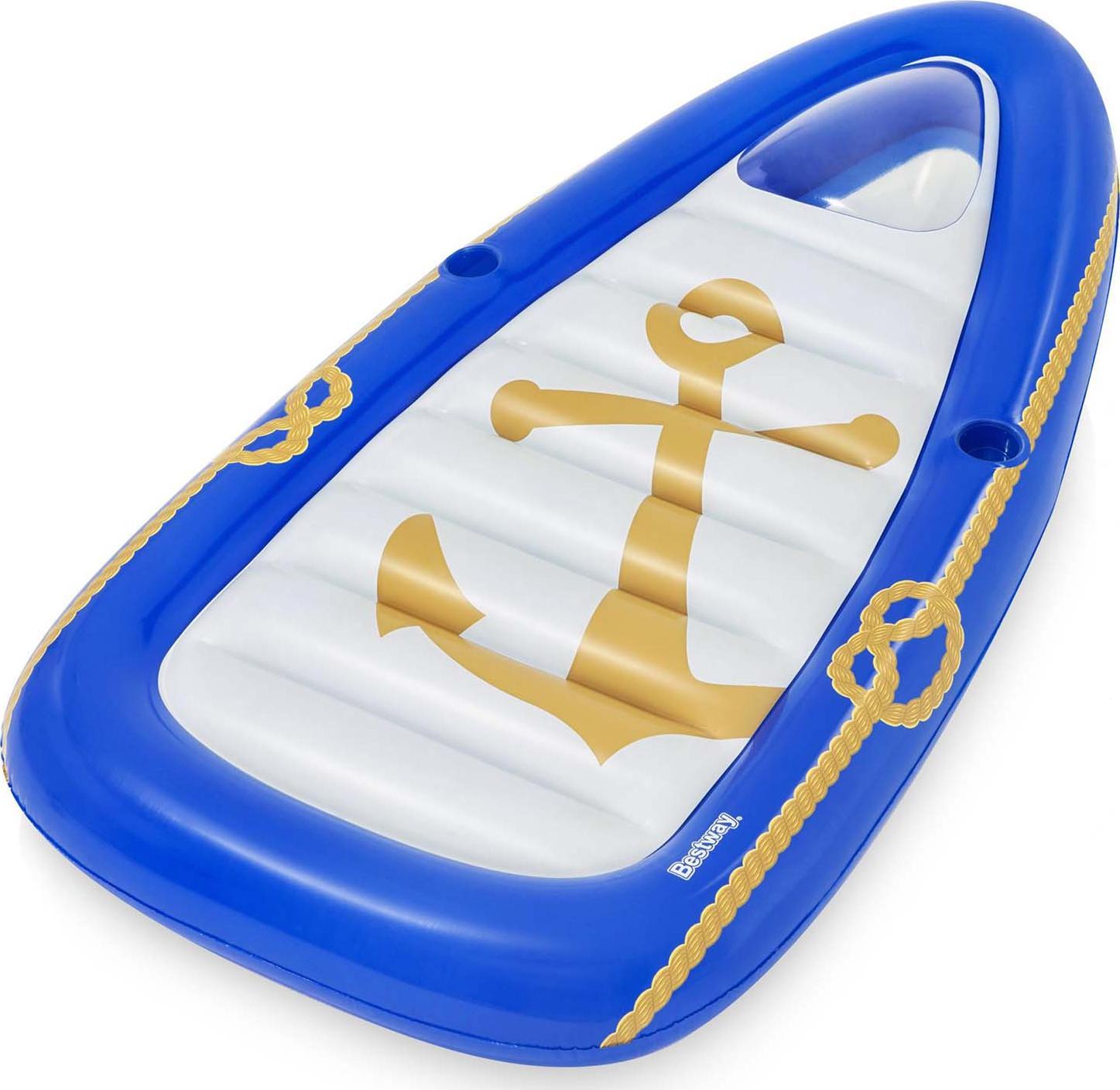 Bestway Materac do pływania Łódka z okienkiem 190x107 cm (43403)