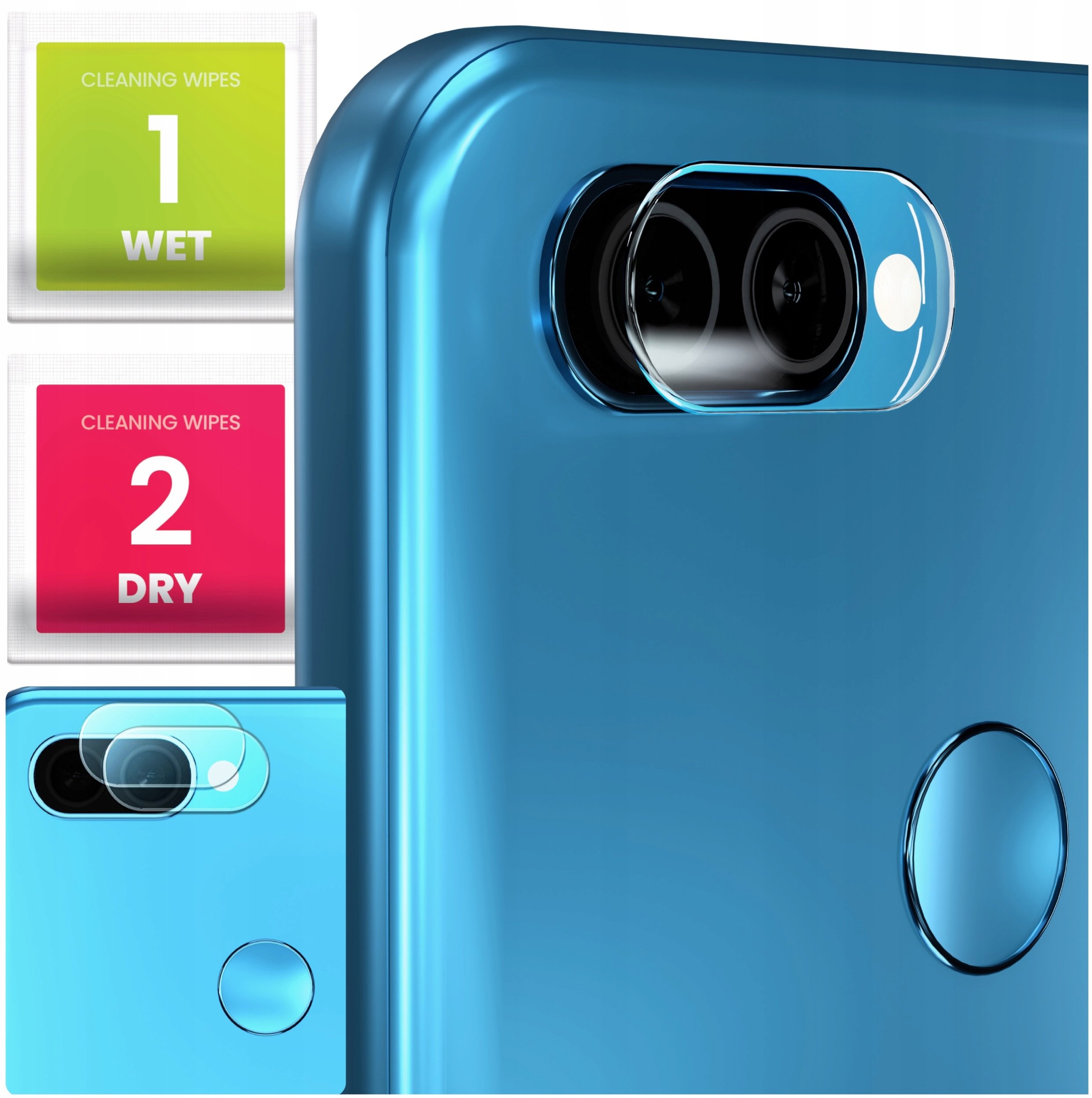 2-PAK Szkło Na Aparat Do Oppo A12 (Hartowane, Ochronne, Na Obiektyw, 9H)