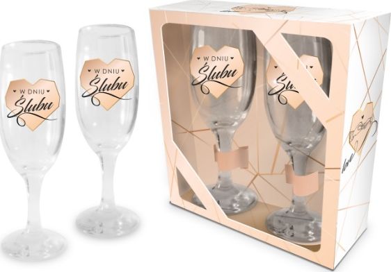 BGtech W dniu Ślubu 2 szt kieliszek do szampana 190 ml