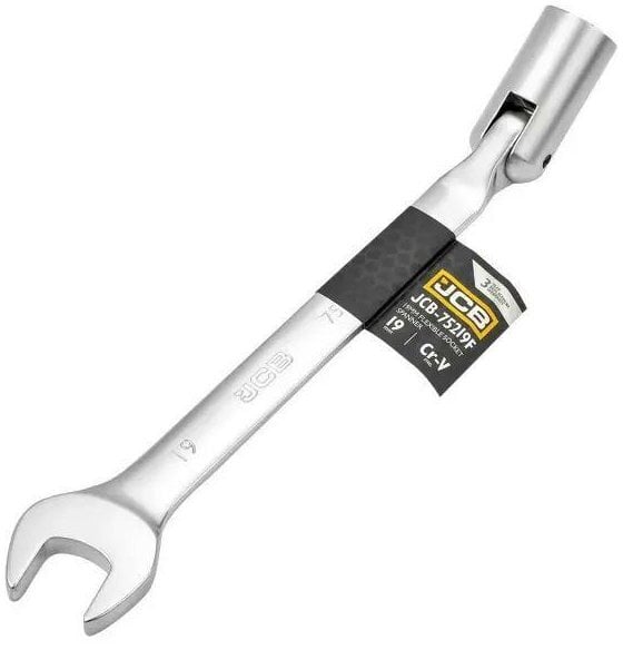 Klucz płasko-nasadowy z przegubem 19mm