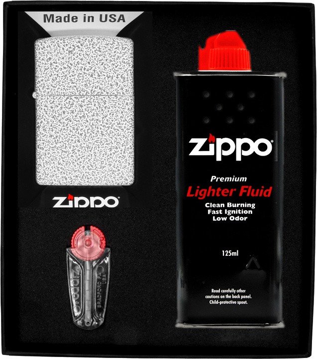 Zestaw ZIPPO Zapalniczka GLACIER Prezentowy No1