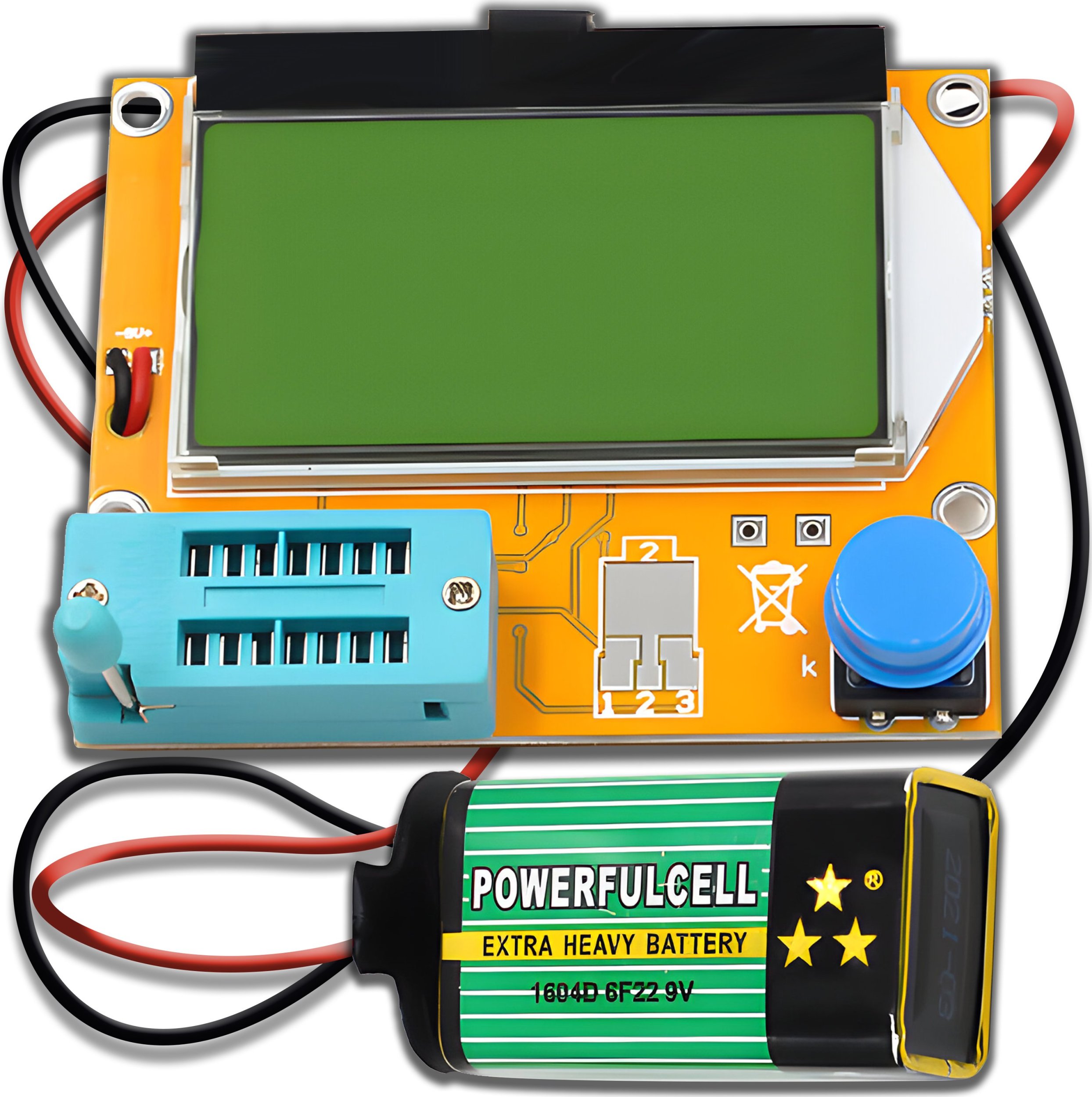 Retoo MIERNIK TESTER TRANZYSTORÓW RLC LCR-T4 CYFROWY KONDENSATORÓW NPN DIÓD