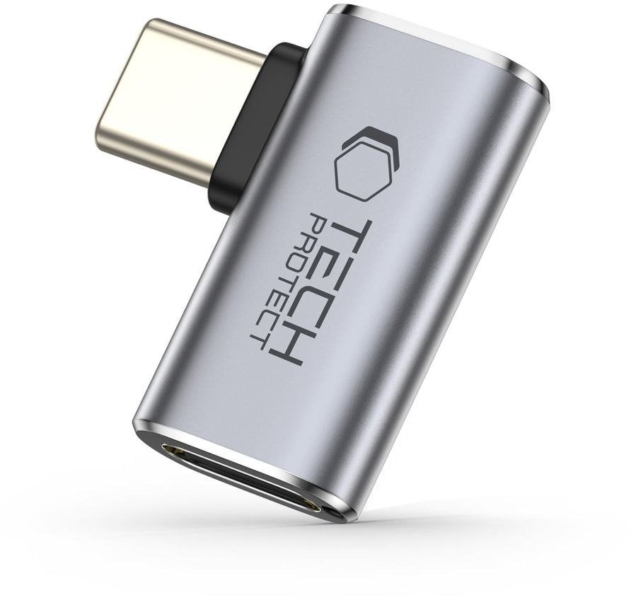 TECH-PROTECT ULTRABOOST AA01 ANGLE ADAPTER TYPE-C GREY