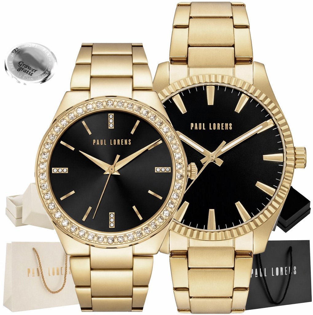 Zestaw zegarków dla par Paul Lorens ELIAZ/CARMEN-1D1
