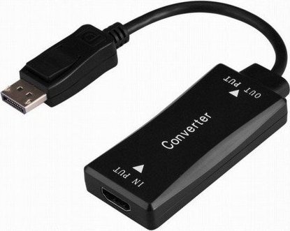 Adapter AV Gembird Adapter HDMI żeński do DisplayPort męski aktywny 4K (czarny)