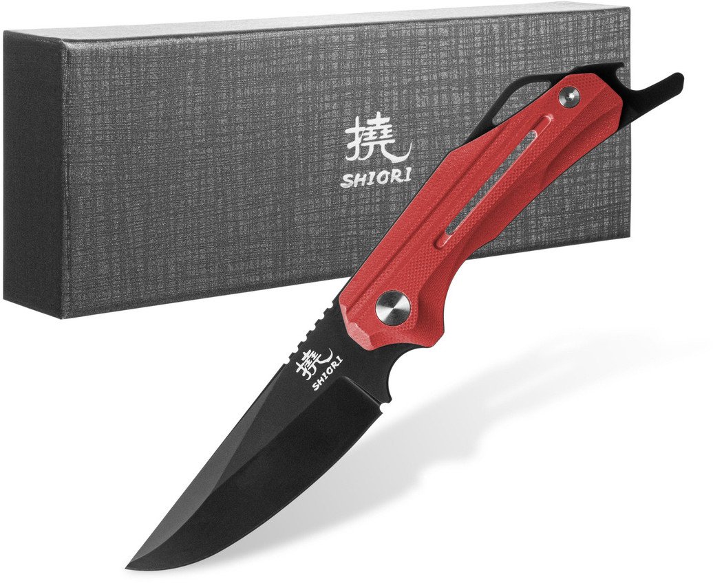 Shiori Daichi Aka nóż myśliwski ze stali 10Cr15CoMov z powłoką PVD