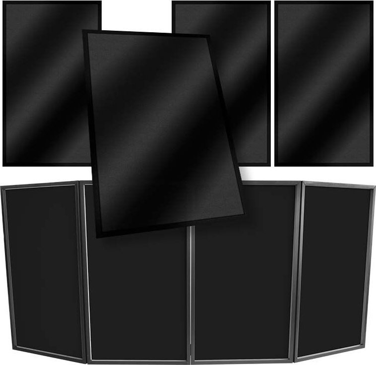 STAND4ME STAND4ME DJ PARAWAN LYCRA materiał czarny osłona komplet 4 szt.