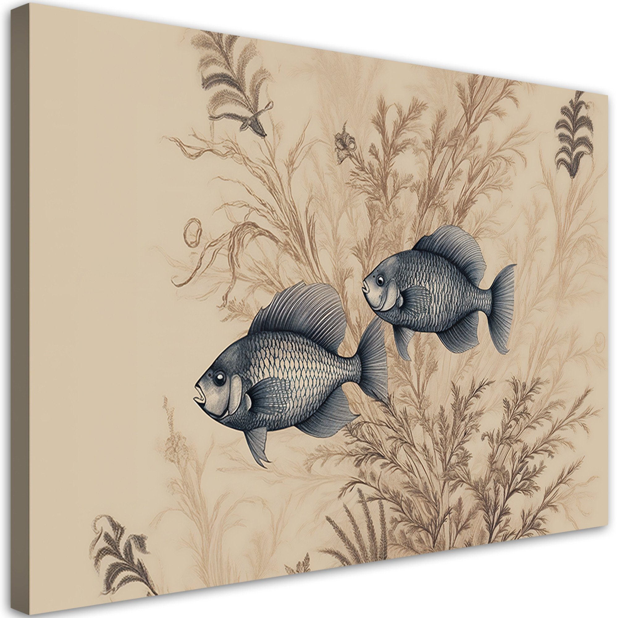 Feeby obraz na płótnie do salonu ruby na beżowym tle 120x80 xxl