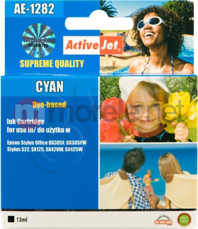 Tusz Activejet tusz AE-1282N / T-1282 (cyan)