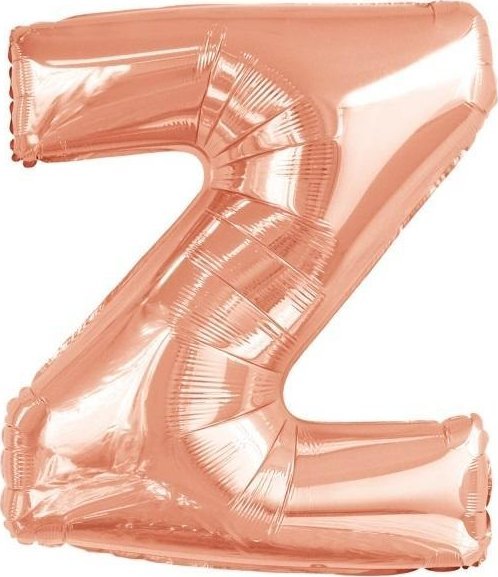 Balon foliowy litera Z różowe złoto 60x86cm