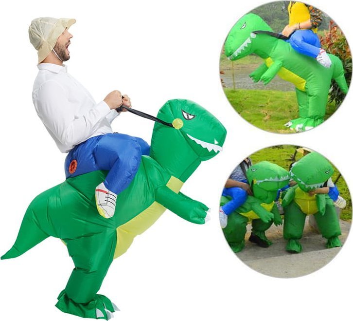 ZOLTA Nadmuchiwany kostium dinozaur Przebranie Wentylator