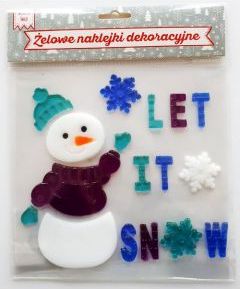 MCD Naklejki żelowe Let it snow (MCDW0063)