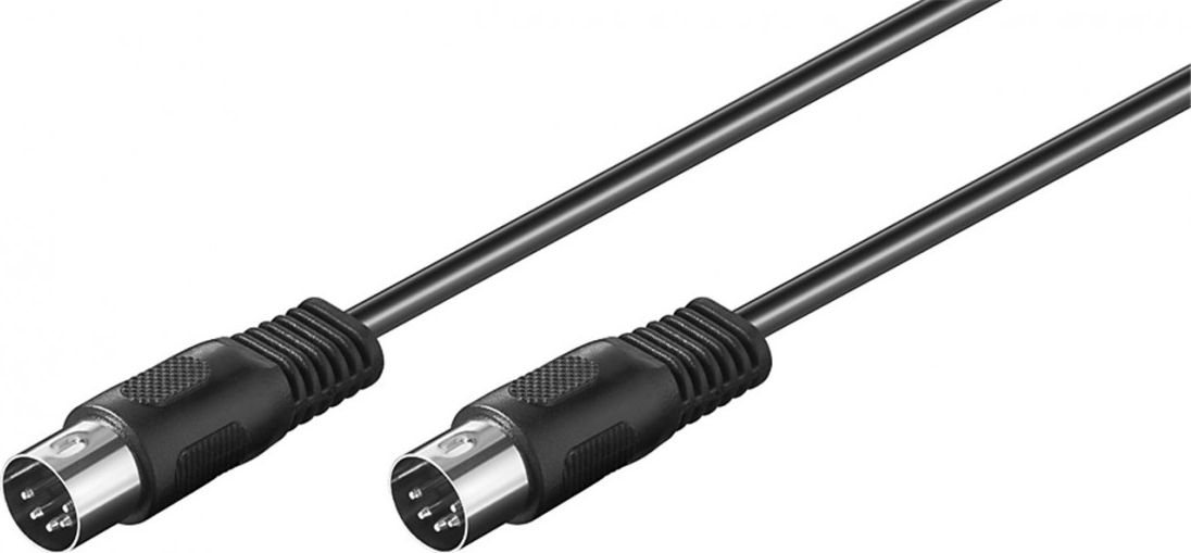 Kabel Goobay DIN - DIN 1.5m czarny (JAB-856811)