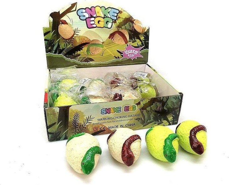 Gniotek jajo węża 6cm