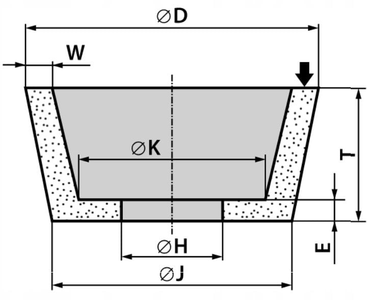 Andre Ściernica garnkowa 100mm x 40mm x 20mm 99A60K7VE0-33 Biały 'TYP 11'