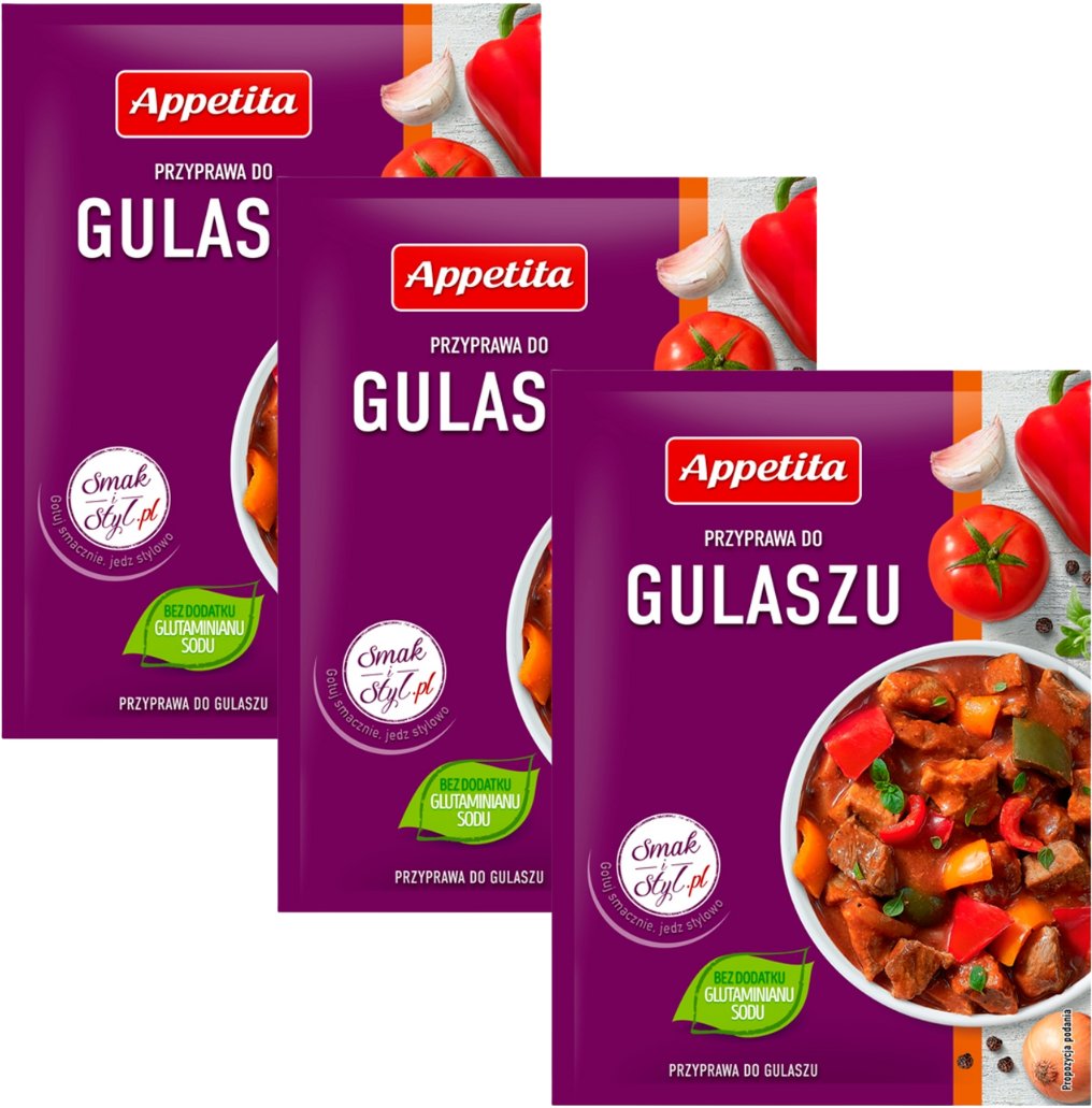 Appetita Przyprawa do gulaszu 20 g x 3 sztuki