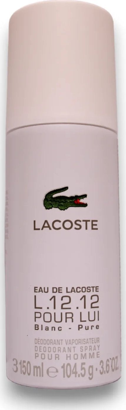 Lacoste Lacoste, Eau de Lacoste L.12.12 Blanc, Deodorant Spray, For Men, 150 ml For Men