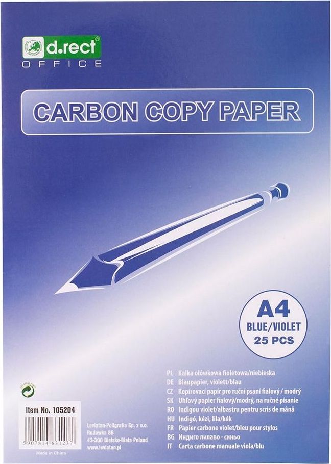 D.Rect Kalka ołówkowa fioletowo/niebieska A4 a'25 D.RECT