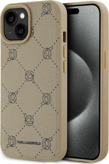 Karl Lagerfeld KLHMP15SPGKHPHE iPhone 15 6.1" beżowy/beige Magsafe Karl Heads