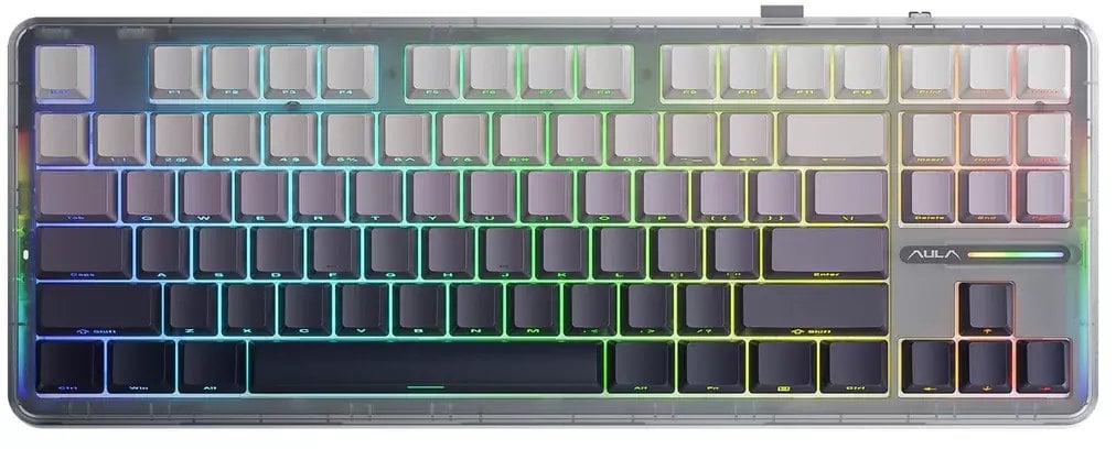 Klawiatura Aula F87 SpaceCrystal Switch (AUF87-GG-SC-E)