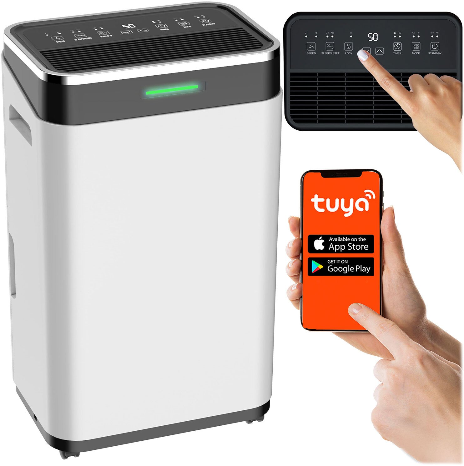 Berdsen Osuszacz powietrza kompresorowy - pochłaniacz wilgoci 25l/24h higrostat BD-533 biały