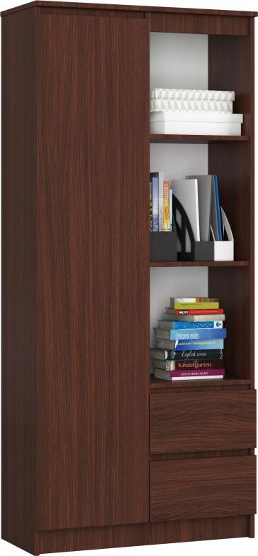 Fabryka Mebli Akord REGAŁ BIUROWY R 80 cm CLP R11 WENGE