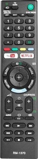 Pilot RTV Pilot do telewizora LCD/LED SONY RM-L1370 3D NETFLIX YOUTUBE Czarny