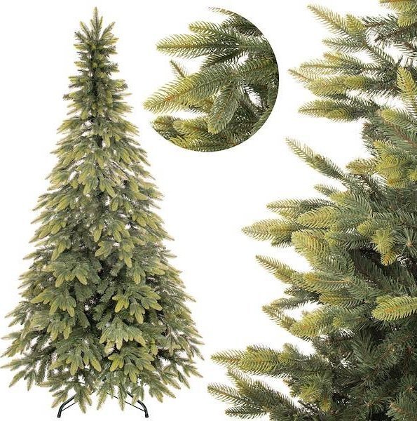 Springos Choinka sztuczna premium 220 cm świerk naturalny UNIWERSALNY