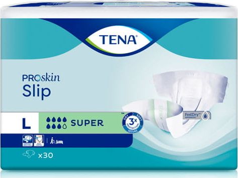 Essity Pieluchomajtki TENA Slip ProSkin Super L 30szt.