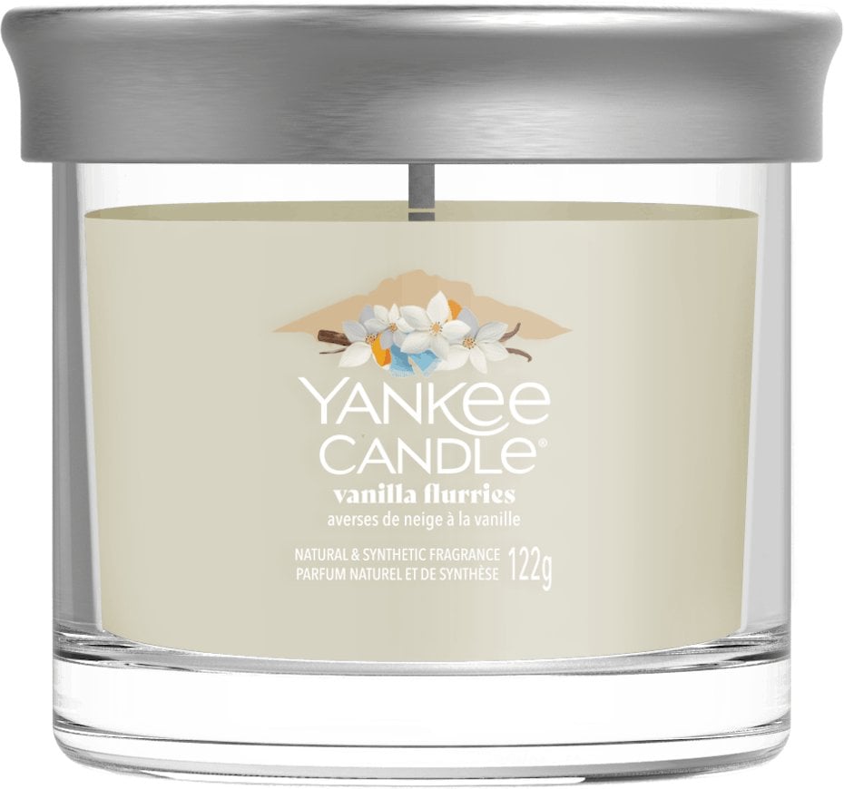 Yankee Candle Vanilla Flurries tumbler with 1 wick, 122 g