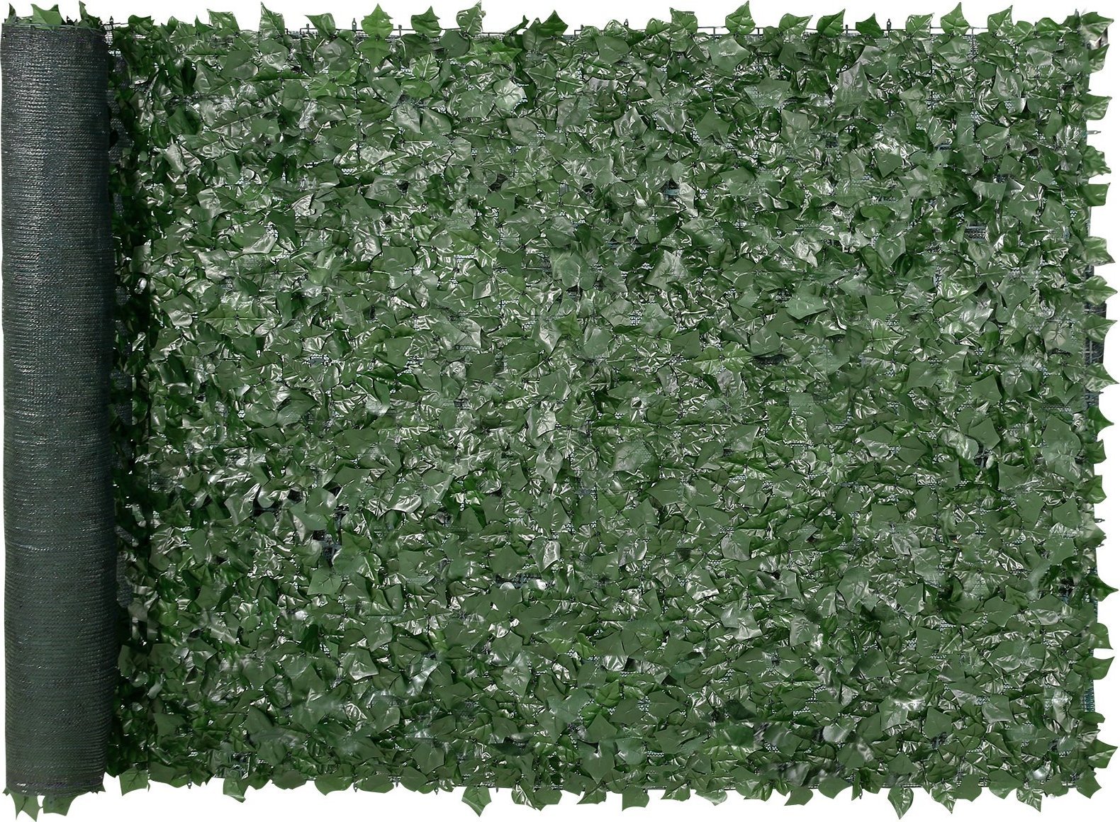 Sztuczny Żywopłot 1500 x 3000 mm Mata Osłonowa z Liśćmi Bluszczu