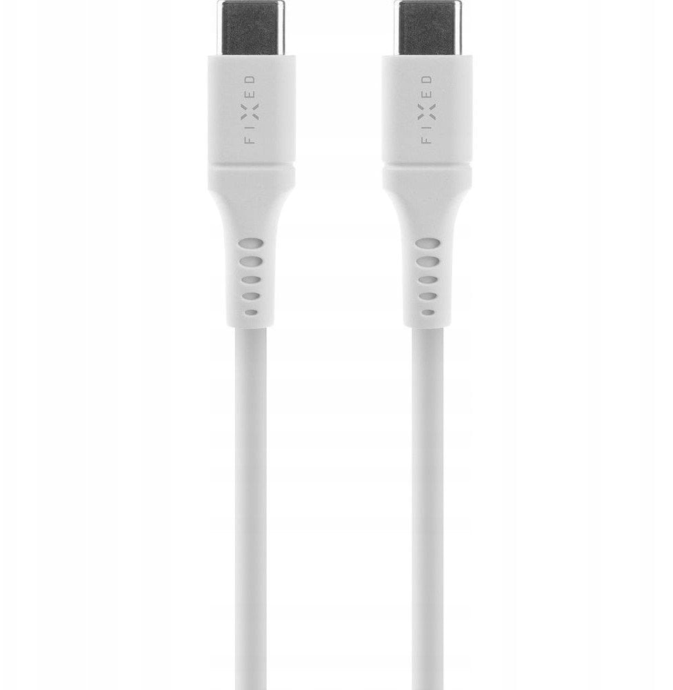 Kabel USB Fixed USB-C - USB-C 0.5 m Biały (FIXDLS-CC05-WH)