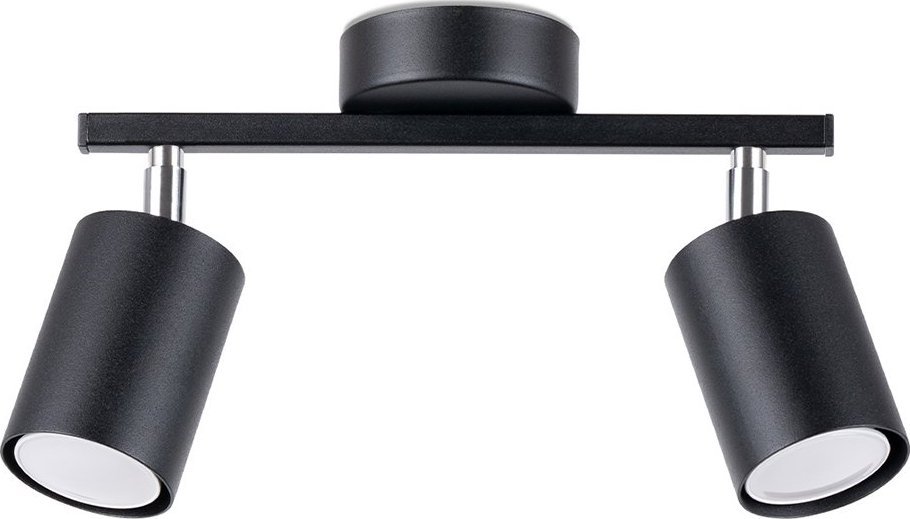 Lampa sufitowa Sollux Sollux Lemmi SL.1127 plafon oprawa sufitowa 2x40W LED GU10 IP20 czarny