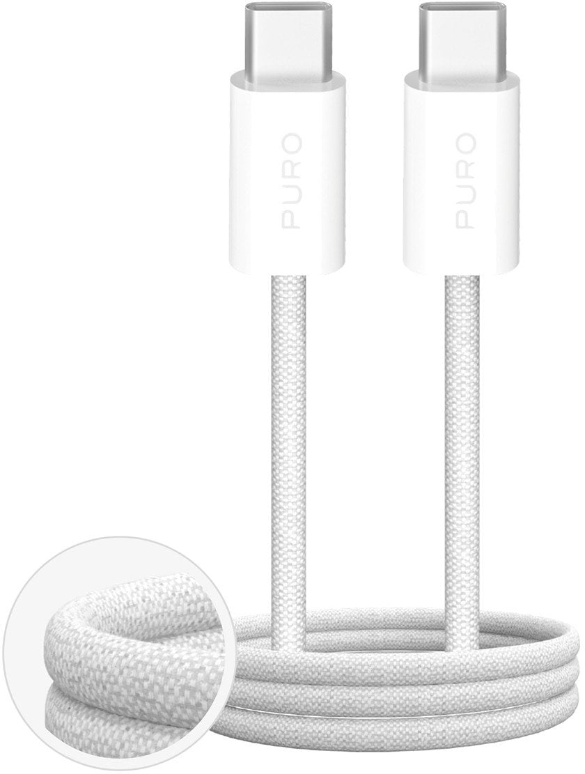 Kabel USB Puro USB-C - USB-C 2 m Biały (8018417498817)