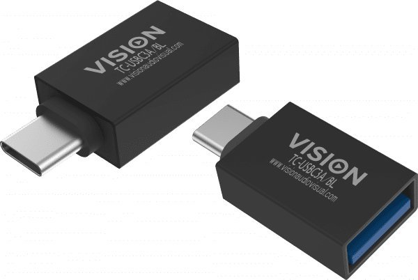 Adapter USB Vision VISION Professional installationstauglicher Adapter USB-C zu USB-A - 30 JAHRE GARANTIE - lasst sich an USB-C anschliessen und hat e