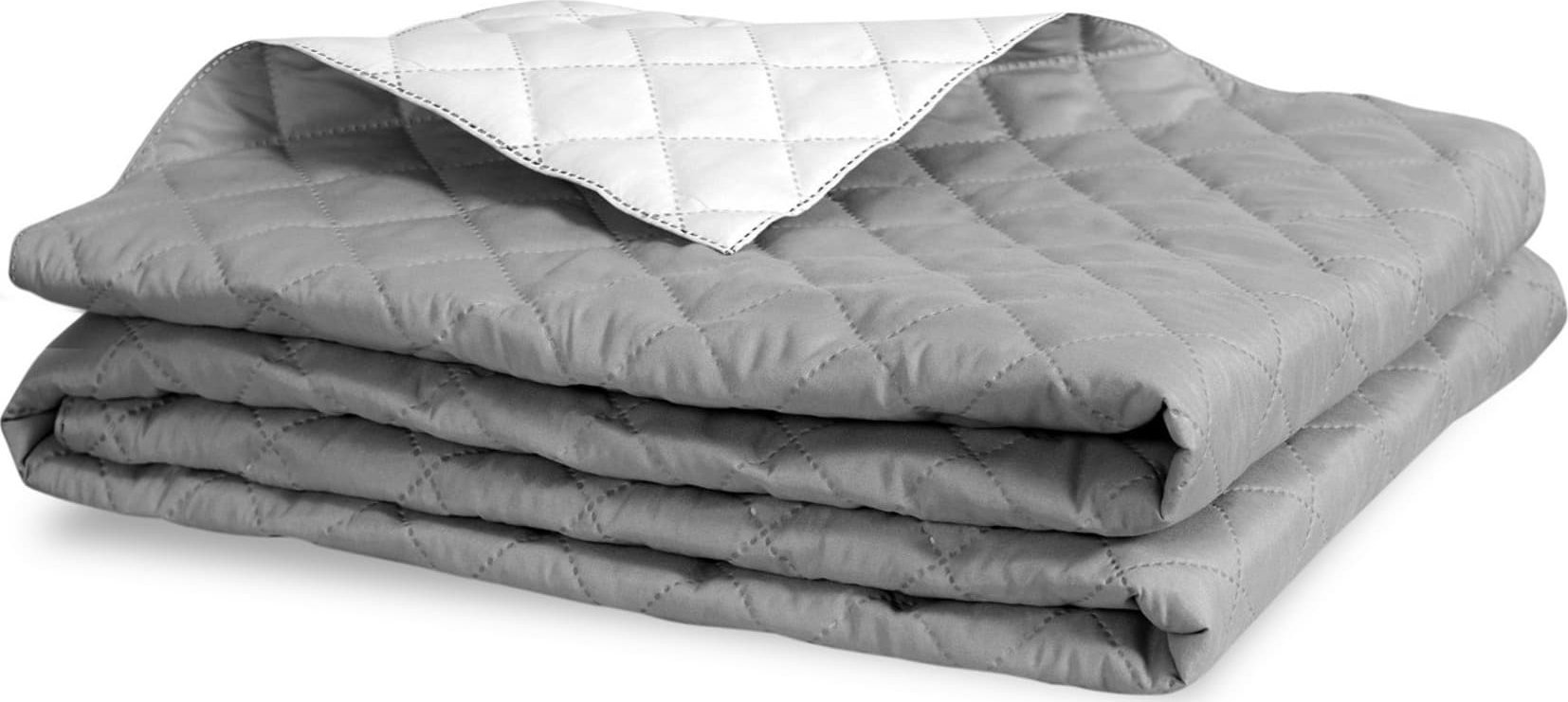 AIO Narzuta dwustronna pikowana szaro-biała 200x220 cm Medicline