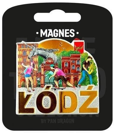 Pan Dragon Magnes I love Poland Łódż ILP-MAG-C-LOD-30