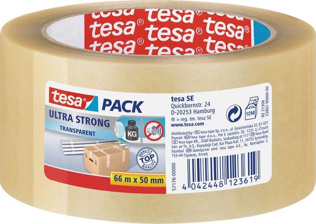 Tesa Taśma pakowa ULTRA STRONG 50mm x 66m przezroczysty (TES066)