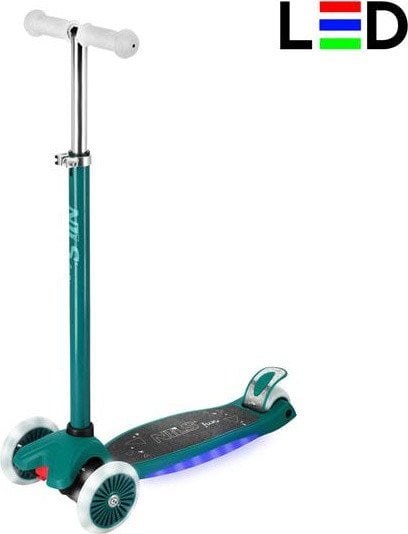 Hulajnoga dziecięca podświetlana led Nils Fun HLB1310 zielona